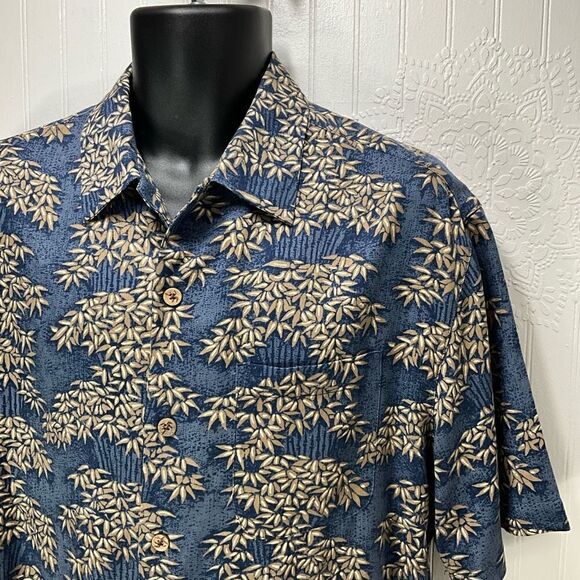 CARIBBEAN Silk Blend Hawaiian Shirt - Picture 2 of 4
